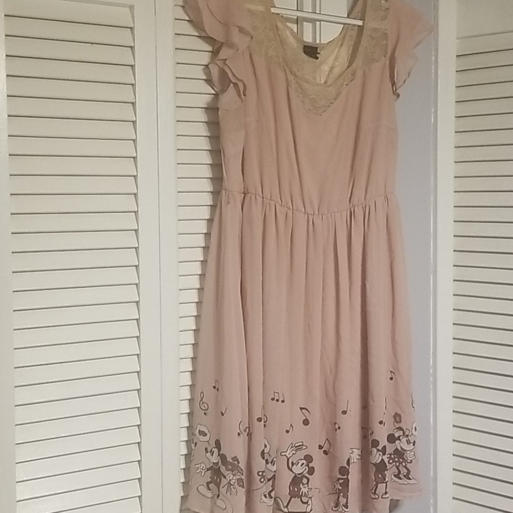 Pink Mickey and Minnie Dress